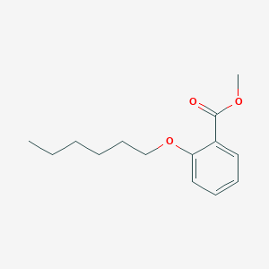 Benzoic acid, 2-(hexyloxy)-, methyl ester Benzoic acid, 2-(hexyloxy)-, methyl ester