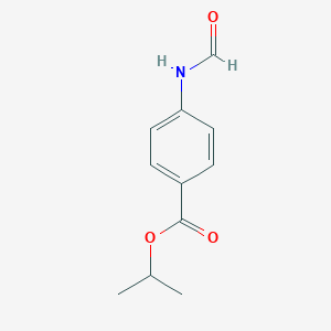 Benzoic acid, 4-(formylamino)-, 1-methylethyl ester Benzoic acid, 4-(formylamino)-, 1-methylethyl ester