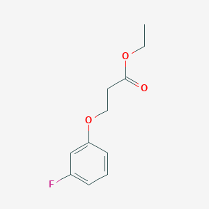 Propanoic acid, 3-(3-fluorophenoxy)-, ethyl ester Propanoic acid, 3-(3-fluorophenoxy)-, ethyl ester