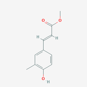 2-Propenoic acid, 3-(4-hydroxy-3-methylphenyl)-, methyl ester 2-Propenoic acid, 3-(4-hydroxy-3-methylphenyl)-, methyl ester