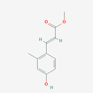 2-Propenoic acid, 3-(4-hydroxy-2-methylphenyl)-, methyl ester, (2E) 2-Propenoic acid, 3-(4-hydroxy-2-methylphenyl)-, methyl ester, (2E)