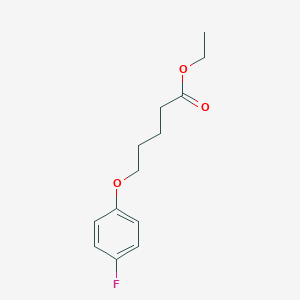 Pentanoic acid, 5-(4-fluorophenoxy)-, ethyl ester Pentanoic acid, 5-(4-fluorophenoxy)-, ethyl ester