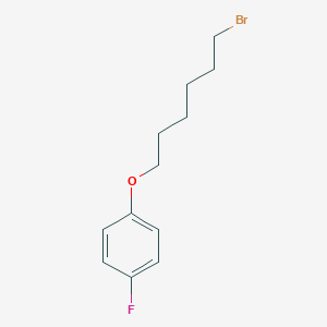 Benzene, 1-[(6-bromohexyl)oxy]-4-fluoro- 