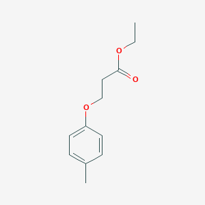 Propanoic acid, 3-(4-methylphenoxy)-, ethyl ester 