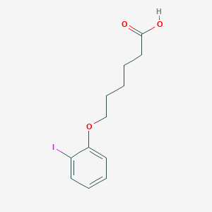 Hexanoic acid, 6-(2-iodophenoxy)- Hexanoic acid, 6-(2-iodophenoxy)-