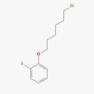Benzene, 1-[(6-bromohexyl)oxy]-2-iodo- 