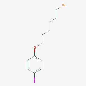 Benzene, 1-[(6-bromohexyl)oxy]-4-iodo- 