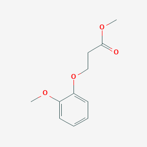 Propanoic acid, 3-(2-methoxyphenoxy)-, methyl ester 