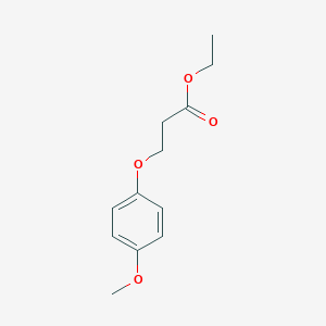 Propanoic acid, 3-(4-methoxyphenoxy)-, ethyl ester Propanoic acid, 3-(4-methoxyphenoxy)-, ethyl ester
