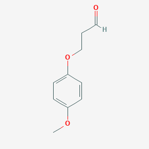 燩ropanal, 3-(4-methoxyphenoxy)- 燩ropanal, 3-(4-methoxyphenoxy)-
