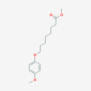 Octanoic acid, 8-(4-methoxyphenoxy)-, methyl ester Octanoic acid, 8-(4-methoxyphenoxy)-, methyl ester