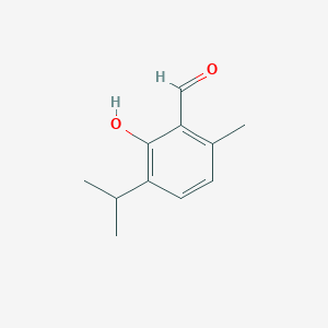 Benzaldehyde, 2-hydroxy-6-methyl-3-(1-methylethyl)- Benzaldehyde, 2-hydroxy-6-methyl-3-(1-methylethyl)-