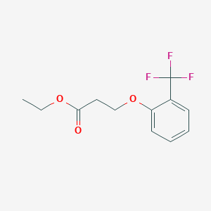 Propanoic acid, 3-[2-(trifluoromethyl)phenoxy]-, ethyl ester 