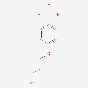 Benzene, 1-(3-bromopropoxy)-4-(trifluoromethyl)- Benzene, 1-(3-bromopropoxy)-4-(trifluoromethyl)-