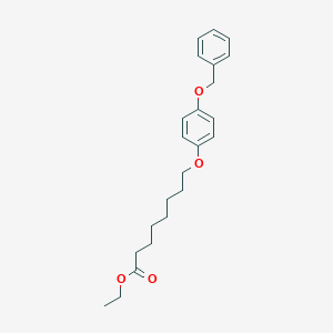 Octanoic acid, 8-[4-(phenylmethoxy)phenoxy]-, ethyl ester 