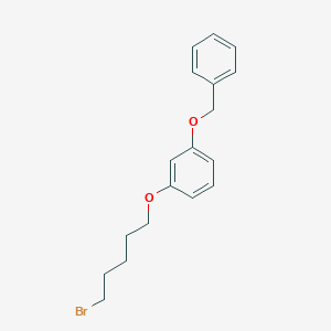 Benzene, 1-[(5-bromopentyl)oxy]-3-(phenylmethoxy)- 