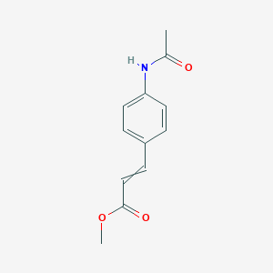 2-Propenoic acid, 3-[4-(acetylamino)phenyl]-, methyl ester 