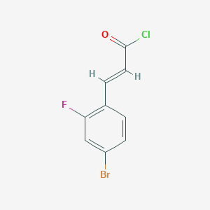 ?(E)-3-(4-Bromo-2-fluorophenyl)acryloyl chloride ?(E)-3-(4-Bromo-2-fluorophenyl)acryloyl chloride