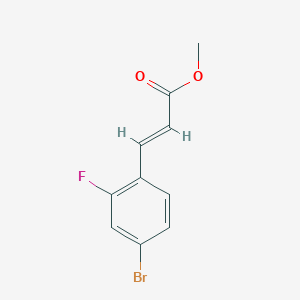 2-Propenoic acid, 3-(4-bromo-2-fluorophenyl)-, methyl ester 2-Propenoic acid, 3-(4-bromo-2-fluorophenyl)-, methyl ester