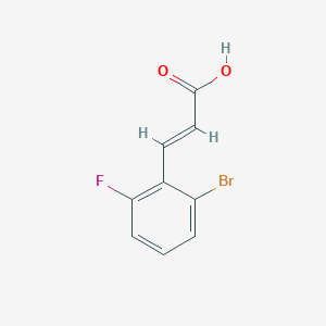 2-Bromo-6-fluorocinnamic acid
2-Bromo-6-fluorocinnamic acid
