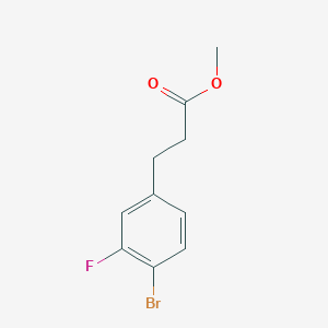 Methyl 3-(4'-bromo-3'-fluorophenyl)propionate
Methyl 3-(4'-bromo-3'-fluorophenyl)propionate