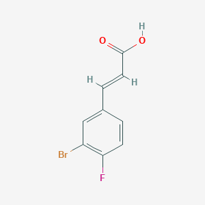2-Propenoic acid, 3-(3-bromo-4-fluorophenyl)-, (2E)- 2-Propenoic acid, 3-(3-bromo-4-fluorophenyl)-, (2E)-