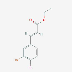 2-Propenoic acid, 3-(3-bromo-4-fluorophenyl)-, ethyl ester 2-Propenoic acid, 3-(3-bromo-4-fluorophenyl)-, ethyl ester