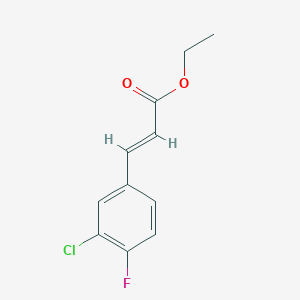 ?2-Propenoic acid, 3-(3-chloro-4-fluorophenyl)-, methyl ester, (2E)- ?2-Propenoic acid, 3-(3-chloro-4-fluorophenyl)-, methyl ester, (2E)-