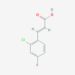 ?-Propenoic acid, 3-(2-chloro-4-fluorophenyl)-, (2E)- ?-Propenoic acid, 3-(2-chloro-4-fluorophenyl)-, (2E)-