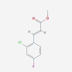 2-Propenoic acid, 3-(2-chloro-4-fluorophenyl)-, methyl ester 2-Propenoic acid, 3-(2-chloro-4-fluorophenyl)-, methyl ester