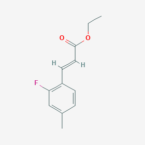 2-Propenoic acid, 3-(2-fluoro-4-methylphenyl)-, ethyl ester, (2E)- 2-Propenoic acid, 3-(2-fluoro-4-methylphenyl)-, ethyl ester, (2E)-