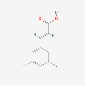 (2E)-3-(3-fluoro-5-methylphenyl)prop-2-enoic acid (2E)-3-(3-fluoro-5-methylphenyl)prop-2-enoic acid