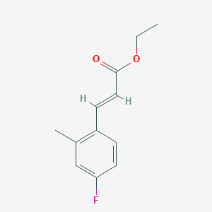 2-Propenoic acid, 3-(4-fluoro-2-methylphenyl)-, ethyl ester 2-Propenoic acid, 3-(4-fluoro-2-methylphenyl)-, ethyl ester
