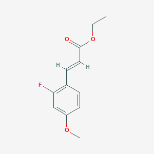 2-Propenoic acid, 3-(2-fluoro-4-methoxyphenyl)-, ethyl ester 2-Propenoic acid, 3-(2-fluoro-4-methoxyphenyl)-, ethyl ester