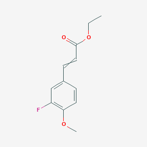 2-Propenoic acid, 3-(3-fluoro-4-methoxyphenyl)-, ethyl ester, (2E)- 