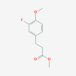 Benzenepropanoic acid, 3-fluoro-4-methoxy-, methyl ester Benzenepropanoic acid, 3-fluoro-4-methoxy-, methyl ester
