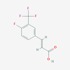 2-Propenoic acid, 3-[4-fluoro-3-(trifluoromethyl)phenyl]-, (2E)- 
