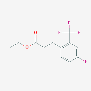 Ethyl 3-(4'-fluoro-2'-(trifluoromethyl)phenyl)propionate Ethyl 3-(4'-fluoro-2'-(trifluoromethyl)phenyl)propionate
