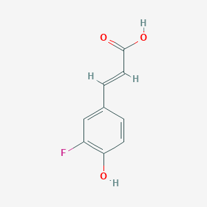 2-Propenoic acid, 3-(3-fluoro-4-hydroxyphenyl)-, (2E)- 2-Propenoic acid, 3-(3-fluoro-4-hydroxyphenyl)-, (2E)-