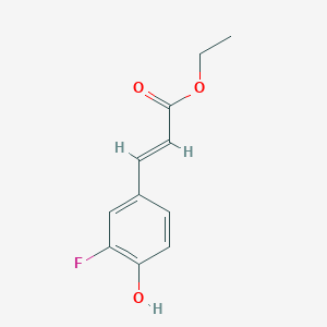 2-Propenoic acid, 3-(3-fluoro-4-hydroxyphenyl)-, ethyl ester, (2E)- 2-Propenoic acid, 3-(3-fluoro-4-hydroxyphenyl)-, ethyl ester, (2E)-