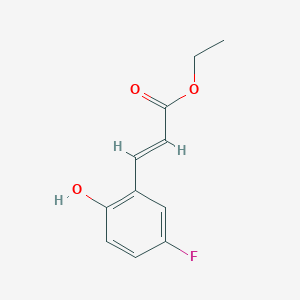 (E)-ethyl 3-(5-fluoro-2-hydroxyphenyl)acrylate (E)-ethyl 3-(5-fluoro-2-hydroxyphenyl)acrylate