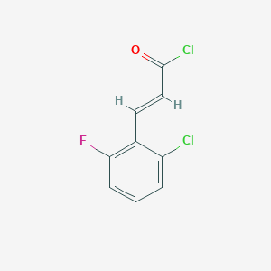 2-Propenoyl chloride, 3-(2-chloro-6-fluorophenyl)- 2-Propenoyl chloride, 3-(2-chloro-6-fluorophenyl)-