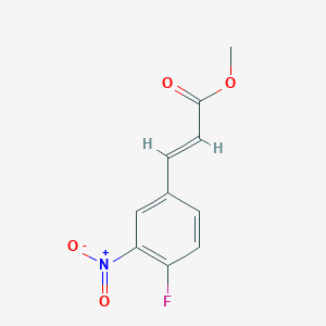 2-Propenoic acid, 3-(4-fluoro-3-nitrophenyl)-, methyl ester 2-Propenoic acid, 3-(4-fluoro-3-nitrophenyl)-, methyl ester