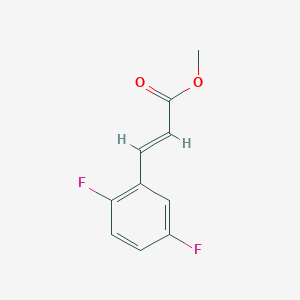 2-Propenoic acid, 3-(2,5-difluorophenyl)-, methyl ester, (2E)- 2-Propenoic acid, 3-(2,5-difluorophenyl)-, methyl ester, (2E)-