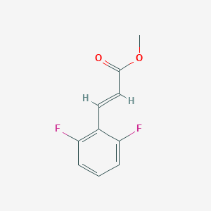 2-Propenoic acid, 3-(2,6-difluorophenyl)-, methyl ester, (2E)- 2-Propenoic acid, 3-(2,6-difluorophenyl)-, methyl ester, (2E)-