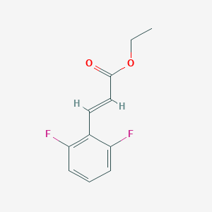 2-Propenoic acid, 3-(2,6-difluorophenyl)-, ethyl ester, (2E)- 2-Propenoic acid, 3-(2,6-difluorophenyl)-, ethyl ester, (2E)-