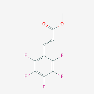 2-Propenoic acid, 3-(2,3,4,5,6-pentafluorophenyl)-, methyl ester, (2E)- 2-Propenoic acid, 3-(2,3,4,5,6-pentafluorophenyl)-, methyl ester, (2E)-