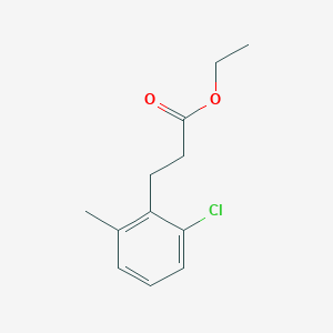Ethyl 3-(2'-chloro-6'-methylphenyl)propionate Ethyl 3-(2'-chloro-6'-methylphenyl)propionate