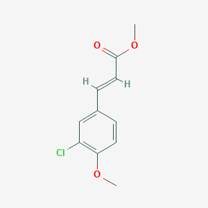 2-Propenoic acid, 3-(3-chloro-4-methoxyphenyl)-, methyl ester, (2E)- 2-Propenoic acid, 3-(3-chloro-4-methoxyphenyl)-, methyl ester, (2E)-
