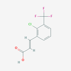 2-Propenoic acid, 3-[2-chloro-3-(trifluoromethyl)phenyl]- 